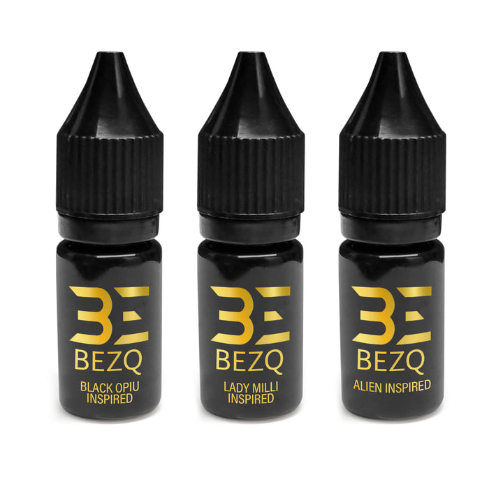 BEZQ (Pack of 3), 10ml Refill Scent Oil Set, Lady Mill Inspired, Alien, Black Opiu INSPIRED